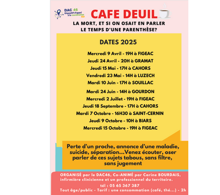 Cafés deuils 2025