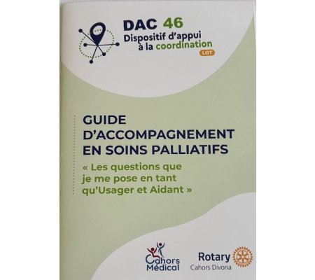 Parution d'un GUIDE D’ACCOMPAGNEMENT EN SOINS PALLIATIFS du DAC46