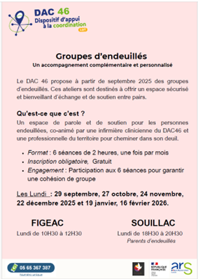 Affiche groupe endeuillés DAC46